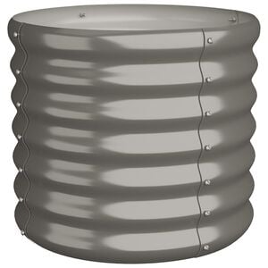vidaXL Jardinieră grădină gri 40x40x36 cm oțel galvanizat