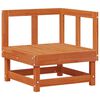 vidaXL Sofa de colț pentru grădină Lemn masiv de pin Maro Ceară