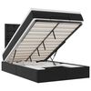 vidaXL Cadru de pat otoman saltea neagră 120x200cm piele artificială