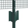 vidaXL Gard cu St&acirc;lp Verde 0,6 x 25 m Oțel și PVC