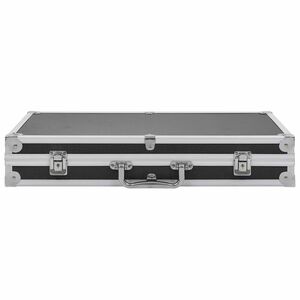 vidaXL Valiză pentru armă, negru, aluminiu ABS