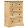 vidaXL Dulap cu sertare &bdquo;Corona&rdquo;, 80x43x114 cm, lemn masiv de pin