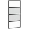 vidaXL Ușă glisantă, negru, 102,5x205 cm, sticlă securizată/aluminiu