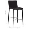 vidaXL Set mobilier de bar, 3 piese, maro, piele ecologică
