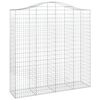 vidaXL Coșuri gabion arcuite, 7 buc 200x50x200/220 cm, fier galvanizat