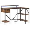 vidaXL Birou Stejar fumuriu Lemn prelucrat 120 x 79 x 86,5 cm