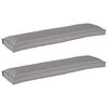 vidaXL Set de perne pentru palet 2 pcs Gri 150 x 40 x 8 cm