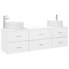 vidaXL Set de mobilier pentru baie 3 buc. Alb 49,5 x 44,5 x 65,5 cm