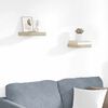 vidaXL Rafturi perete suspendate, 2 buc., stejar, 23x23,5x3,8 cm, MDF