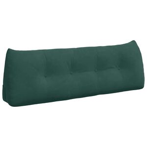 vidaXL Perna pentru spate Verde &icirc;nchis 140 x 24 x 50 cm Catifea