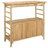 vidaXL Masă de bar exterioară natural 110 x 50 x 105 cm Bambus
