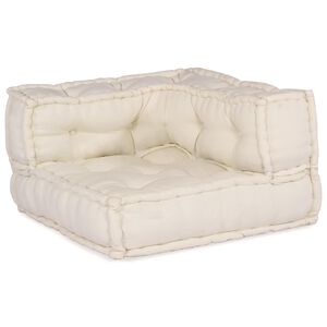 vidaXL Unitate de canapea modulară Țesătură Crem 210 x 140 x 56 cm