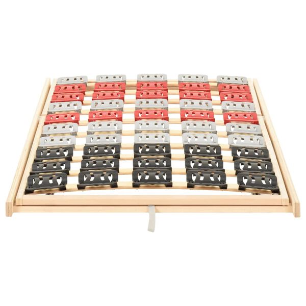 vidaXL Cadru de pat cu 12 șipci, cap/picioare ajustabile, 100x200 cm