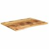 vidaXL Blat birou cu decupaj curbat 100x80x2,5cm lemn masiv mango brut