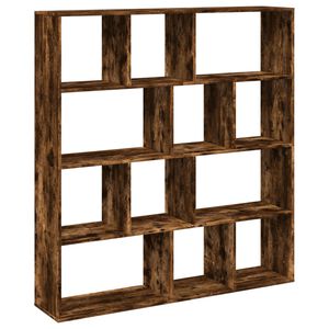 vidaXL Bibliotecă, stejar fumuriu, 132x29x141,5 cm, lemn prelucrat