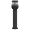 vidaXL Lampă exterioară de podea, negru, 60 cm, oțel inoxidabil