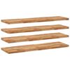 vidaXL Rafturi suspendate 4 buc. 120x40x4cm lemn masiv acacia netratat