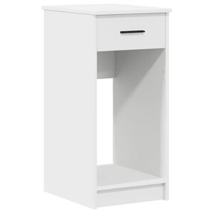 vidaXL Suport turn pentru computer cu sertar alb 35x45x77 cm