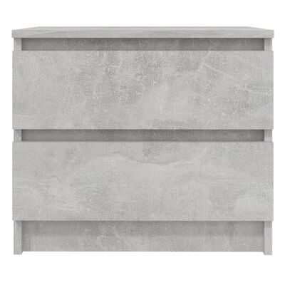 vidaXL Noptiere, 2 buc., gri beton, 50x39x43,5 cm, PAL