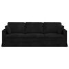 vidaXL Canapea Negru 228 x 78 x 80 cm Catifea