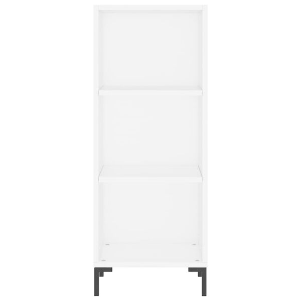 vidaXL Servantă, alb, 34,5x32,5x90 cm, lemn prelucrat