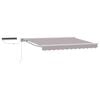 vidaXL Cort electric retractabil Gri deschis și alb. 2,5 x 2 m