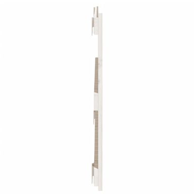 vidaXL Tăblie de pat pentru perete, alb, 108x3x60 cm, lemn masiv pin