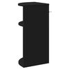 vidaXL Masă laterală Negru 29,6 x 29,6 x 60 cm Lemn compozit