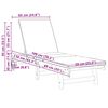 vidaXL Șezlong Maro și Crem 199 x 63 x 85 cm Lemn Solid de Acacia
