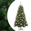 vidaXL Brad de Crăciun artificial cu glob 120 cm 150 LED-uri Alb cald