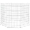 vidaXL Țarc pentru animale crescute &icirc;n libertate, cu 8 panouri, 54x100 cm, fier galvanizat