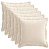 vidaXL Husă pentru pernă 6 buc. HOUTEN Crem 35 x 35 cm