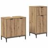 vidaXL Set de mobilier pentru baie 2 buc. Stejar Artizanal