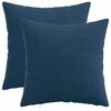 vidaXL Husă pentru pernă 2 pcs HEERLEN Albastru marin 30 x 30 cm cord