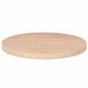 vidaXL Blat de masă rotund, &Oslash;50x2,5 cm, lemn masiv stejar netratat