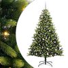 vidaXL Brad de Crăciun artificial cu ramuri articulare 300 LEDs Verde
