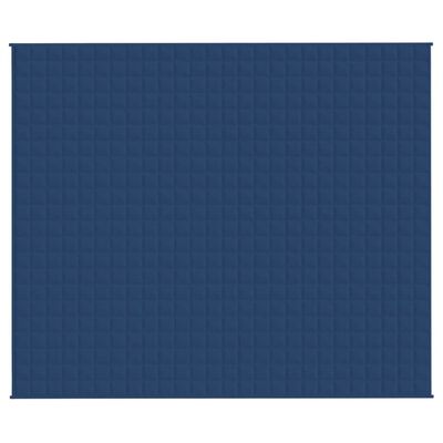 vidaXL Pătură cu greutăți, albastru, 220x260 cm, 11 kg, textil