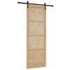 vidaXL Ușă glisantă natural 83 x 232 cm Lemn masiv de pin