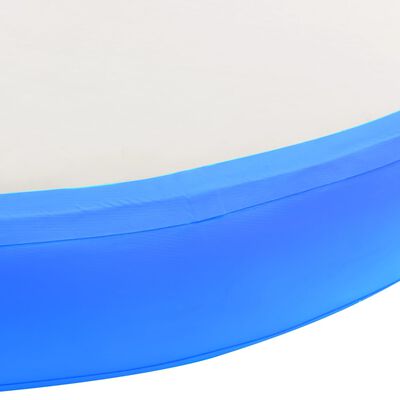 vidaXL Saltea gimnastică gonflabilă cu pompă albastru 100x100x10cm PVC
