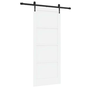 vidaXL Ușă glisantă ORKDAL 83 x 202 cm Lemn masiv de pin Alb