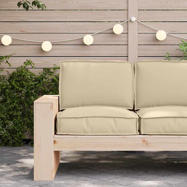 vidaXL Set de perne pentru palet 2 pcs Bej Material Oxford