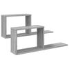 vidaXL Rafturi suspendate 2 buc. Sonoma gri 80 x 15 x 30 cm