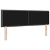 vidaXL Tăblie cap cu headboard Gri închis 160 cm Piele artificială