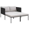 vidaXL Șezlong Antracit 153 x 115 x 69.5 cm Oțel vopsit electrostatic
