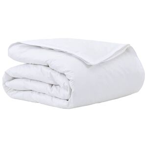vidaXL Duvet 2 &icirc;n 1 Alb 155 x 200 cm Pene