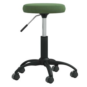 vidaXL Scaun pivotant de birou catifea verde &icirc;nchis