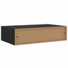 vidaXL Dulap de perete cu sertare, 2 buc., negru, 40x23,5x10 cm, MDF