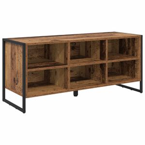 vidaXL Dulap pentru pantofi 100 x 35 x 44 cm Lemn prelucrat Lemn Vechi