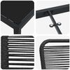 vidaXL Set de masă pentru grădină 5 pcs Negru