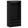 vidaXL Dulap Stejar Negru 100 x 50 x 200 cm Lemn prelucrat
